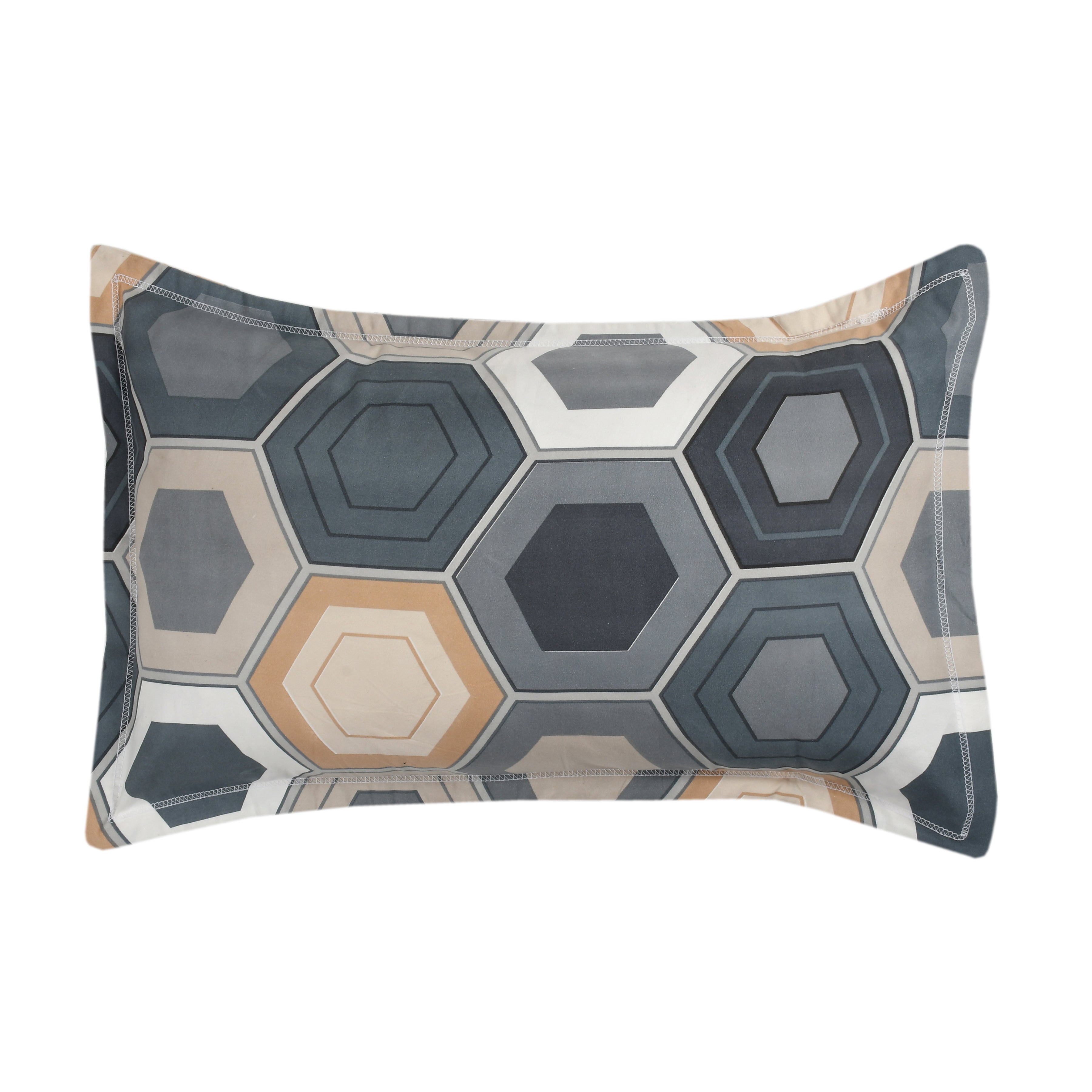 Urban Honeycomb, Breathable and Ultra-soft, Double Bed Bedsheet with 2 Pillow Cover