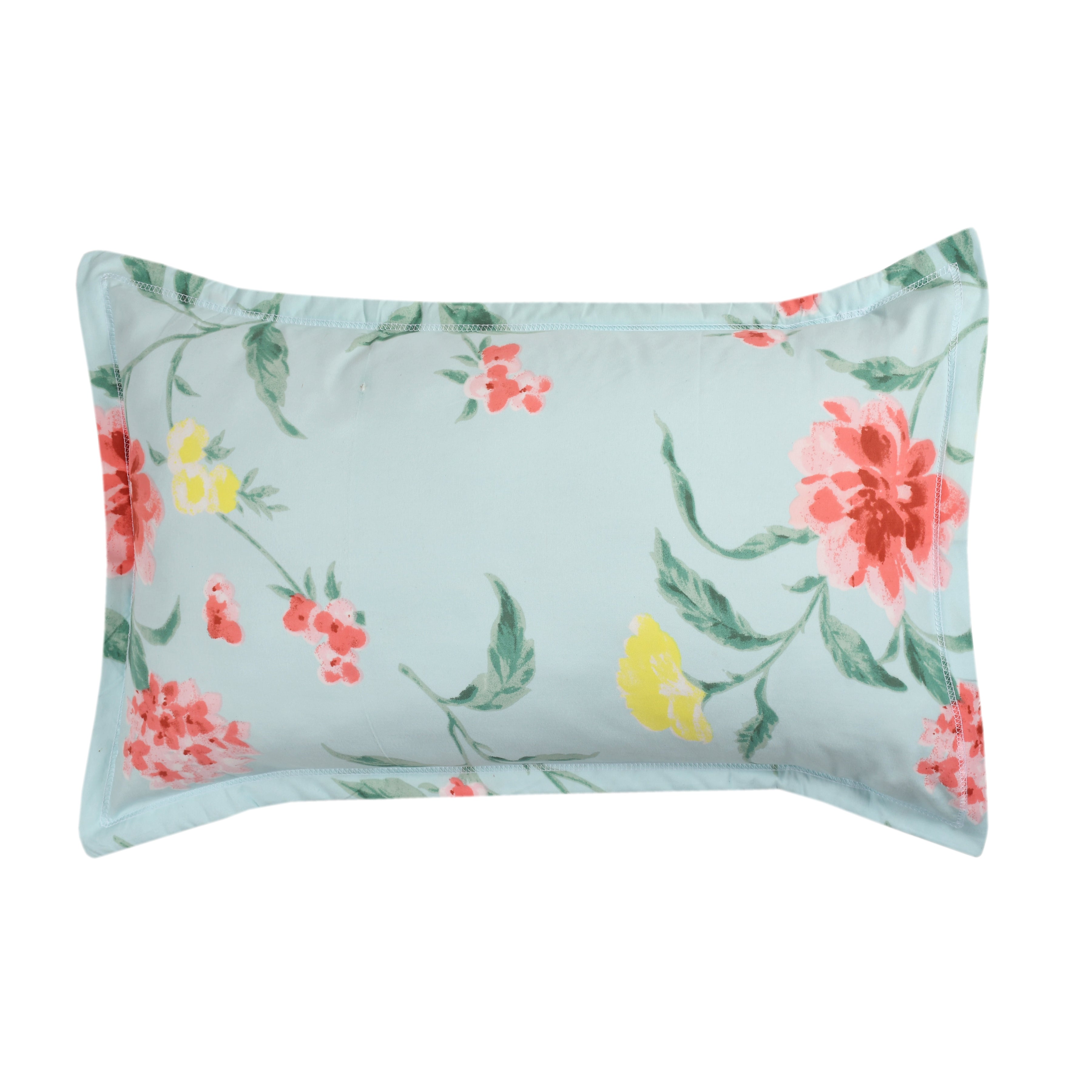 Floral Whisper, Breathable and Ultra-soft, King Size Bedsheet with 2 Pillow Cover